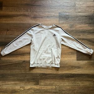 Vintage Y2K Adidas Grey Sweatshirt Large